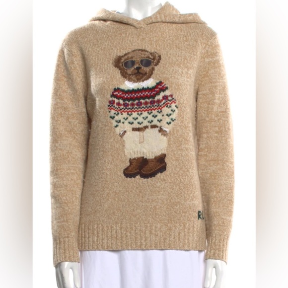 Ralph Lauren polo Bear hooded sweater NWOT - Picture 5 of 10